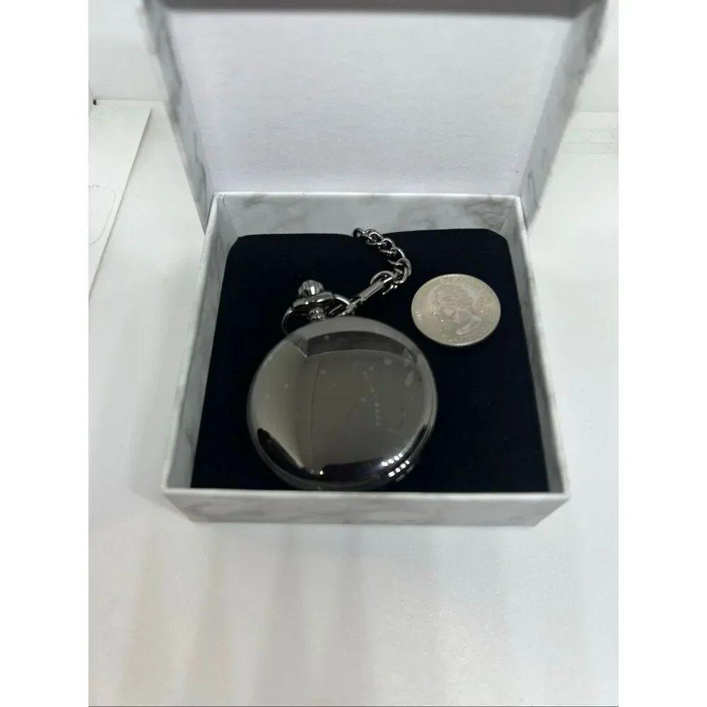 👑 To My Grandson Pocket Watch – Sentimental Keepsake Gift – Quartz – With Chain